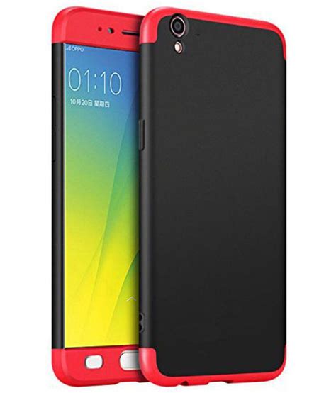 Oppo A37 Shock Proof Case PWORLD - Black Original Gkk 360° Protection Slim Case - Plain Back ...