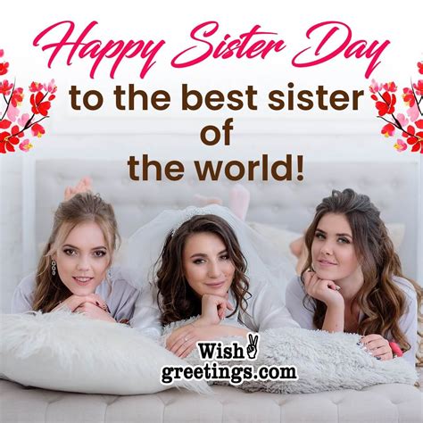 Sisters Day Wishes Messages - Wish Greetings