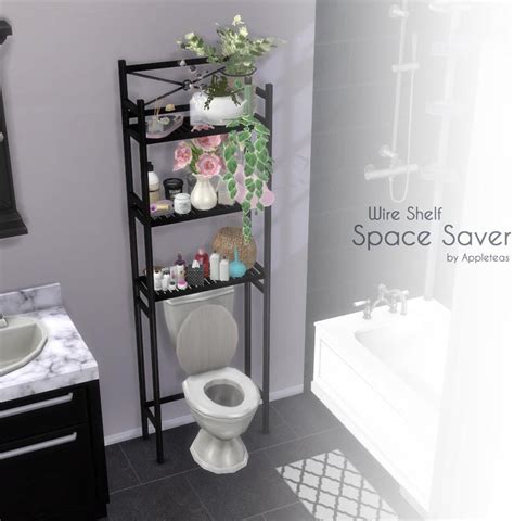 Mod The Sims - Wire Shelf Space Saver | Sims 4 cc furniture, Sims 4 ...