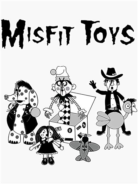 "Misfit Toys" Sticker for Sale by coem257 | Redbubble