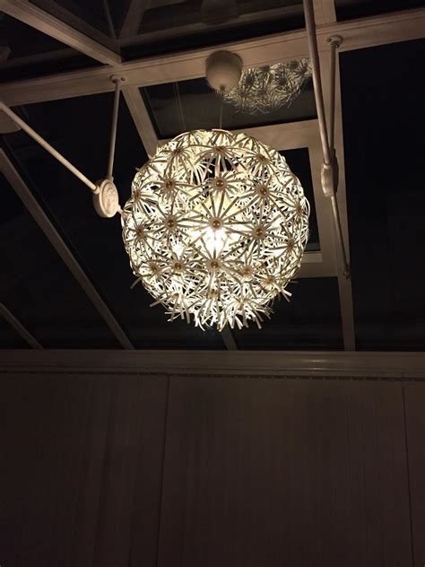 Ikea Ceiling Light Installation - Golden chandelier lamp body warm ...