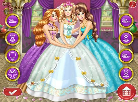 Barbie Wedding Dress up Game play Video ♥ - YouTube