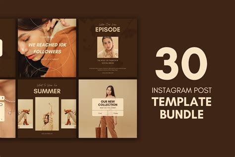 30 Instragram Post canva Template | Templates & Themes ~ Creative Market