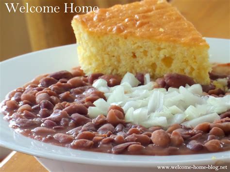 Welcome Home Blog: Southern "Soup Beans" and Cornbread