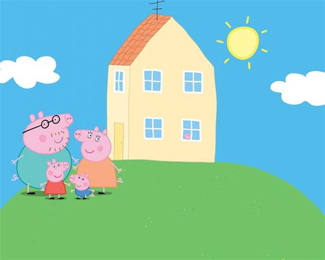 Free download Peppa Pig Zoom Background Peppa pig house Peppa pig colouring [2560x1440] for your ...