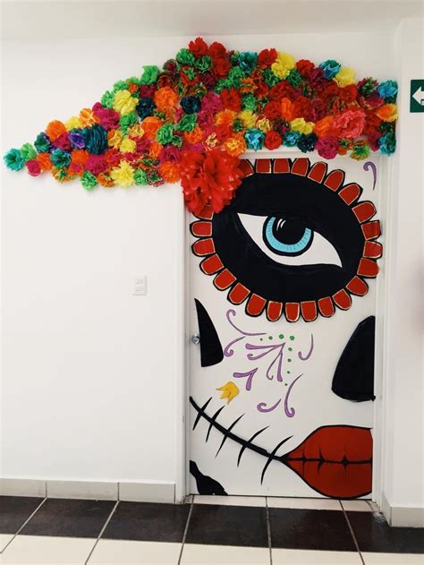 Puerta Para El Dia De Muertos Decoracion Dia De Muertos Fiesta Dia ...