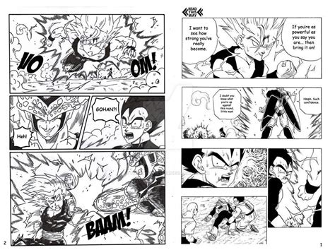 Gohan vs Cell - Revisited - Page 1 + 2 by TheWriteFiction on DeviantArt