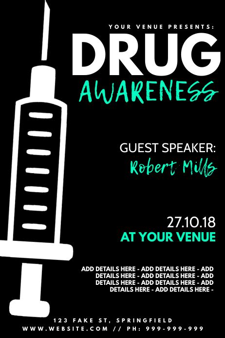 Drug Awareness Poster Template | PosterMyWall