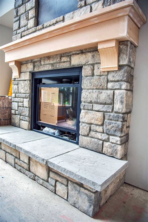 Most recent Images cultured Stone Fireplace Concepts Natural Stone Fireplace #Buildin… | Stone ...