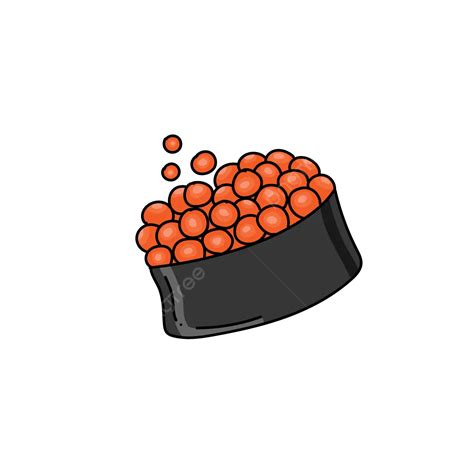 Sushi Roll Japanese Food Vector Illustration Doodle Hand Drawn, Sushi Rolls, Japanese Food ...