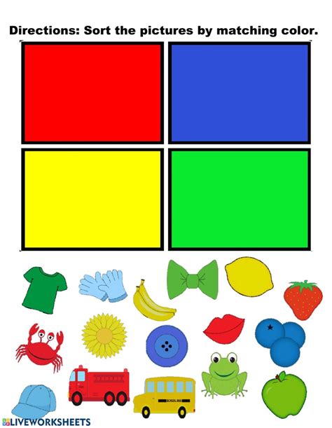 Printable Color Sorting Worksheets - Printable Worksheets