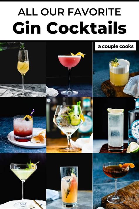 33 Best Gin Cocktails to Try | Recipe | Gin cocktails, Gin cocktail ...