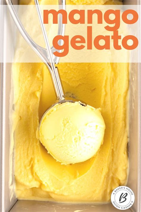 Mango Gelato | Gelato ingredients, Gelato recipe, Fruit recipes