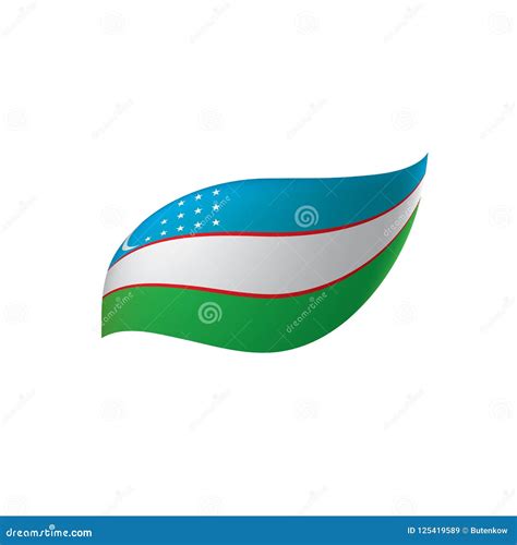 Uzbekistan Flag, Vector Illustration Stock Vector - Illustration of geography, national: 125419589