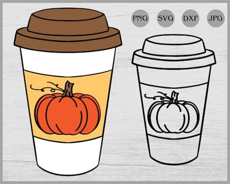 Pumpkin Spice Latte Svg Pumpkin Spice Svg Pumpkin Latte Svg | Etsy