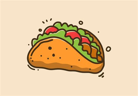 Hand drawing design of mexican food tacos 22601757 Vector Art at Vecteezy