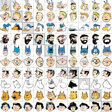 10 Well Known Comic Strip Characters Drawn In The Style Of 10 Different ...