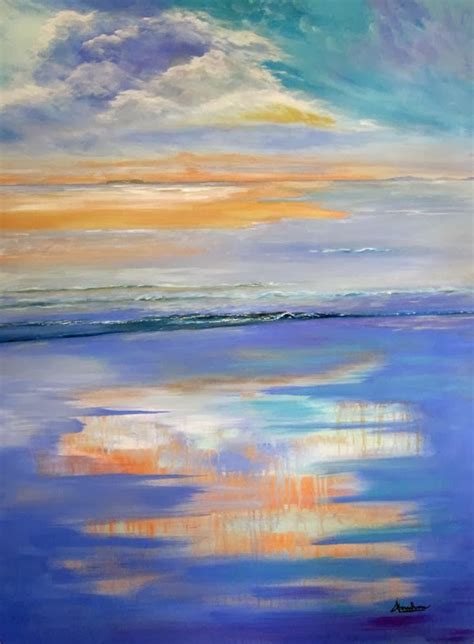 Contemporary Landscape Artists International: "Wispy Passion" Original Contemporary Painting by ...