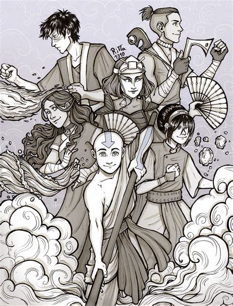 Team Avatar | Team avatar, Avatar the last airbender art, Avatar airbender