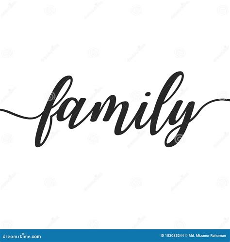 Family Text Clipart