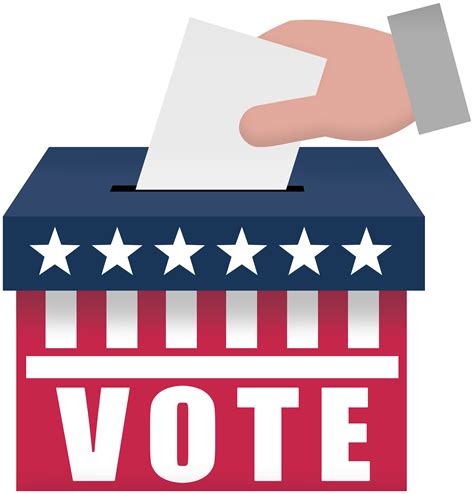 US Red Vote Ballot Box PNG Clipart | Gallery Yopriceville - High ...