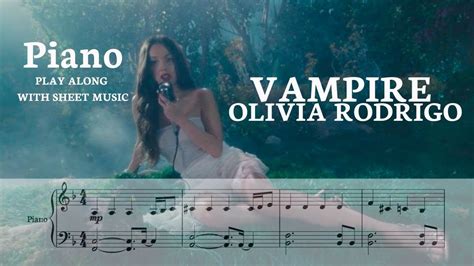 Vampire - Olivia Rodrigo for Piano - Play along with sheet music 🎹 - YouTube