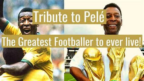 Tribute to Pelé | Greatest Footballer to ever live| Pelé with Messi ...