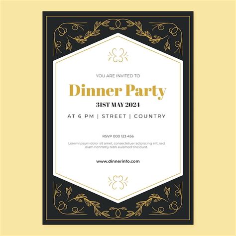 Dinner Invitation Vectors & Illustrations for Free Download | Freepik