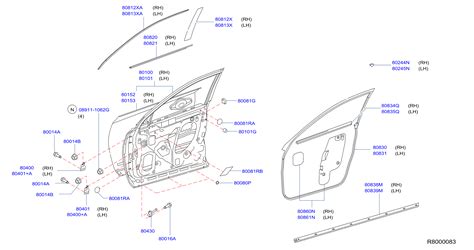 Nissan Altima Door Outer Panel (Right, Front). Door Outer Panel - 80152 ...