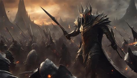 Premium Photo | Sauron Battle Illustration Concept Art