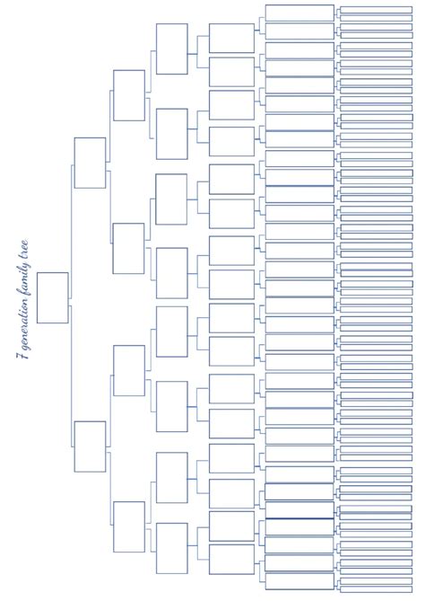 Free Generation Family Tree Template For Google Docs