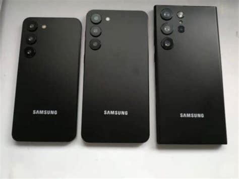 Galaxy S23 trio appear in dummy units to reveal size difference