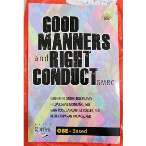 Good Manners and Right Conduct is a textbook for College of Education ...