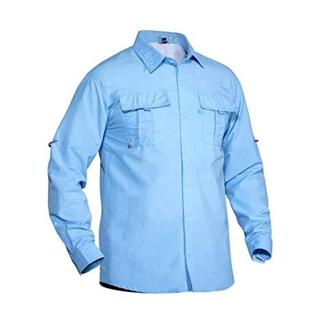 MAGCOMSEN Men's UPF 50+ Sun Protection Shirts Casual Button Down Long Sleeve Shirts for Hiking ...