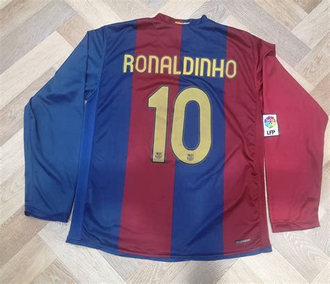 Jersey Ronaldinho 10 FC Barcelona 2006-2007 home Nike | Etsy