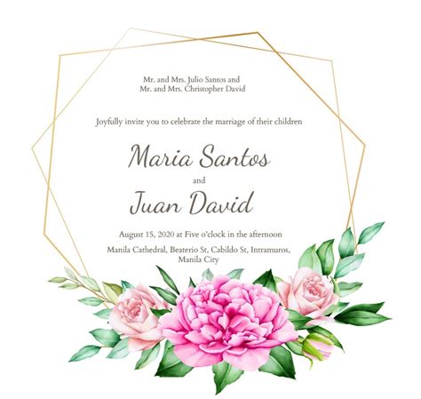 Filipino Wedding Invitation Sample | Onvacationswall.com