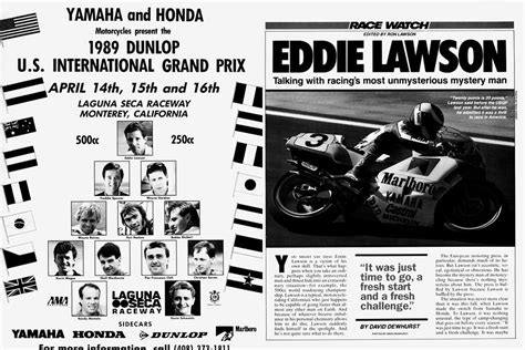 Eddie Lawson | Cycle World | APRIL 1989