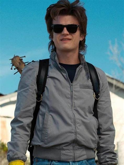 Joe Keery Stranger Things Satin Bomber Jacket