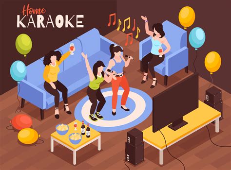 Home karaoke composition by Macrovector on Dribbble