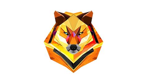 Wolf geometry for pc, Geometric Animal Wolf HD wallpaper | Pxfuel