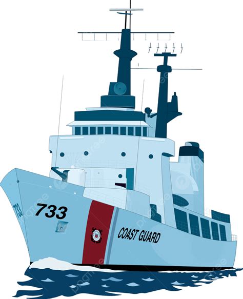 Coast Guard Vector Hd Images, Coast Guard Cutter Vector Illustration ...