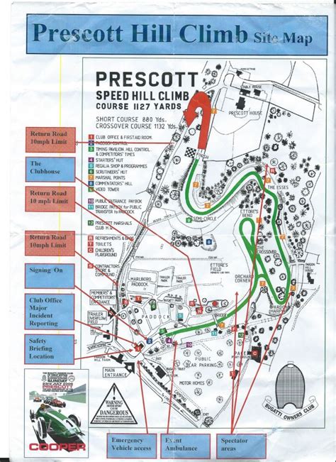 Prescott Hill Climb Map