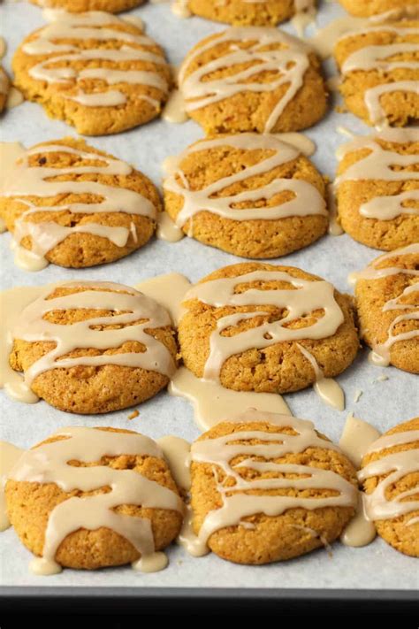 Vegan Pumpkin Cookies with Maple Glaze - Loving It Vegan