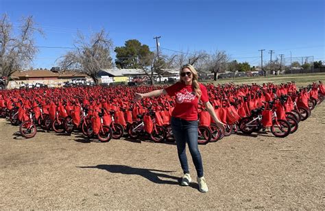 Katie Blomquist's Going Places Surprises Arizona Kids with Bikes