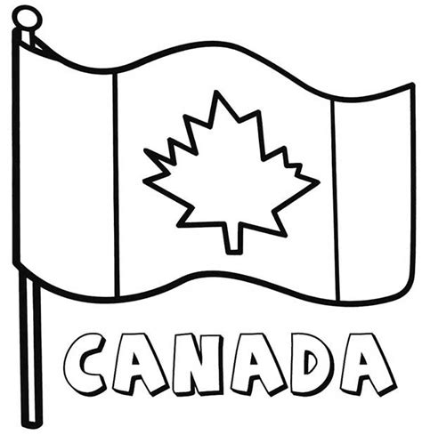 Bandeira do Canadá para imprimir, colorir e pintar - Desenhos para ...