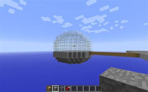 How to Make a Glass Dome on Minecraft | Glass domes, Dome, Glass