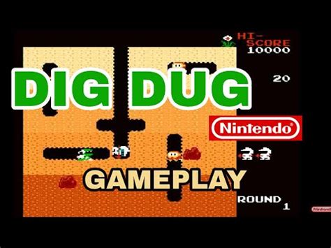 dig dug nes gameplay - YouTube