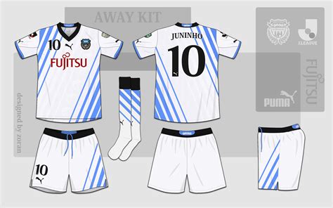 football kits design: Kawasaki Frontale designs for Mockup Championship