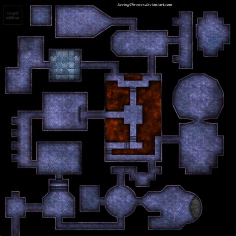 Clean classic dungeon battlemap for DnD / roll20 by SavingThrower on ...