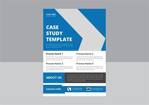 Case study flyer template design. Poster design with Business Case Study. Case Study Booklet ...